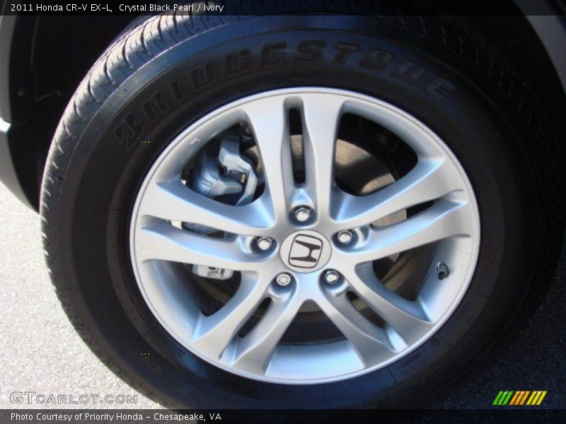Crystal Black Pearl / Ivory 2011 Honda CR-V EX-L