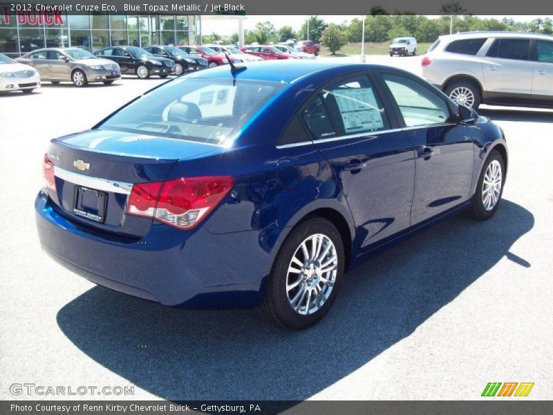 Blue Topaz Metallic / Jet Black 2012 Chevrolet Cruze Eco