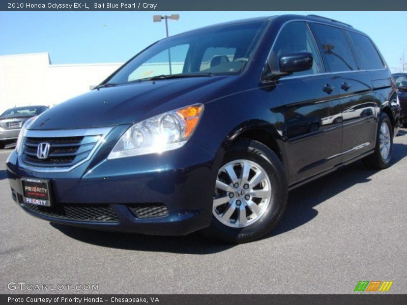 Bali Blue Pearl / Gray 2010 Honda Odyssey EX-L