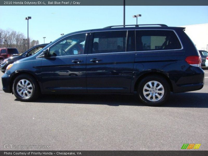 Bali Blue Pearl / Gray 2010 Honda Odyssey EX-L