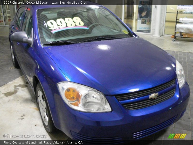 Laser Blue Metallic / Gray 2007 Chevrolet Cobalt LS Sedan