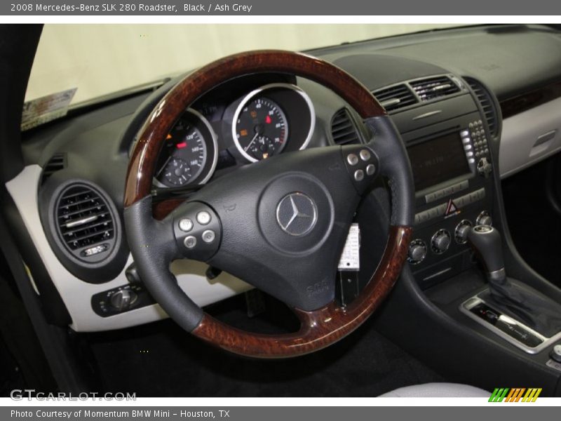 Black / Ash Grey 2008 Mercedes-Benz SLK 280 Roadster