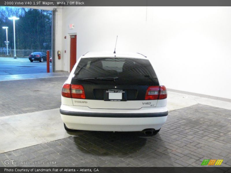 White / Off Black 2000 Volvo V40 1.9T Wagon