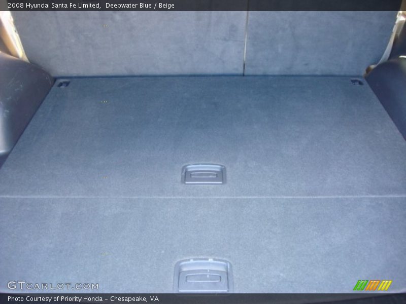 Deepwater Blue / Beige 2008 Hyundai Santa Fe Limited