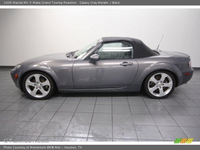 Galaxy Gray Metallic / Black 2006 Mazda MX-5 Miata Grand Touring Roadster