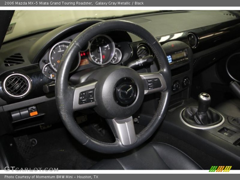 Galaxy Gray Metallic / Black 2006 Mazda MX-5 Miata Grand Touring Roadster