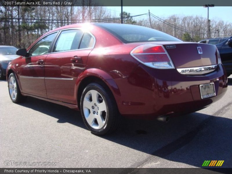 Berry Red / Gray 2007 Saturn Aura XE