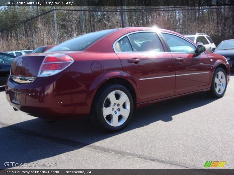 Berry Red / Gray 2007 Saturn Aura XE