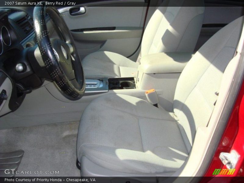 Berry Red / Gray 2007 Saturn Aura XE