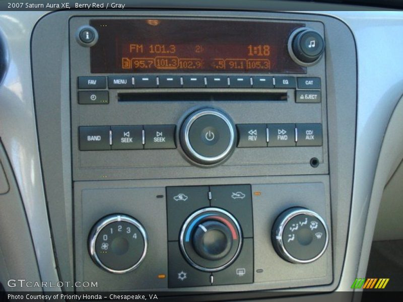 Berry Red / Gray 2007 Saturn Aura XE