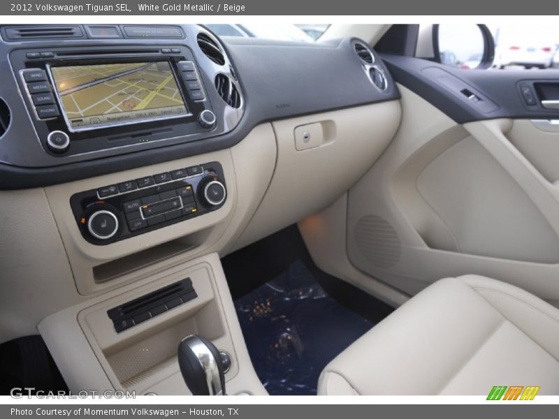 White Gold Metallic / Beige 2012 Volkswagen Tiguan SEL