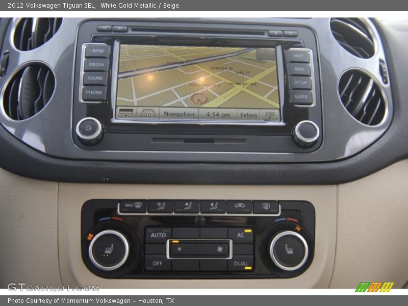 Navigation of 2012 Tiguan SEL
