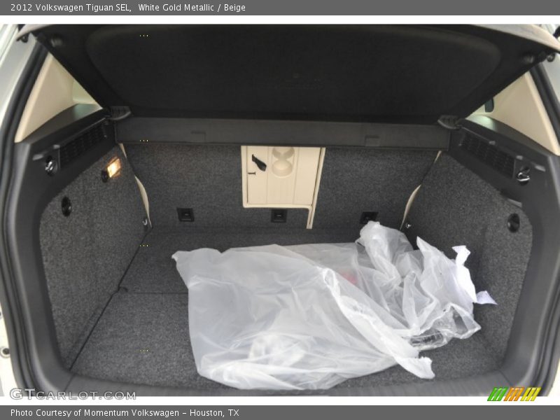 White Gold Metallic / Beige 2012 Volkswagen Tiguan SEL