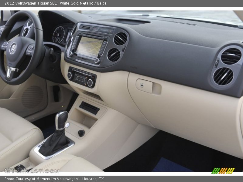 Dashboard of 2012 Tiguan SEL