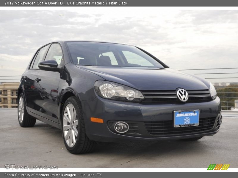 Blue Graphite Metallic / Titan Black 2012 Volkswagen Golf 4 Door TDI