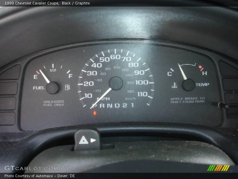 Black / Graphite 1999 Chevrolet Cavalier Coupe