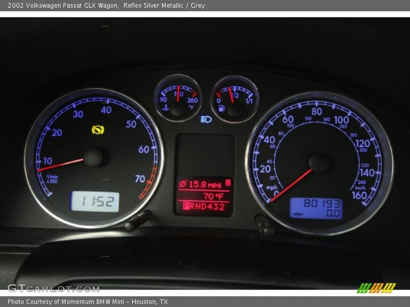 Reflex Silver Metallic / Grey 2002 Volkswagen Passat GLX Wagon