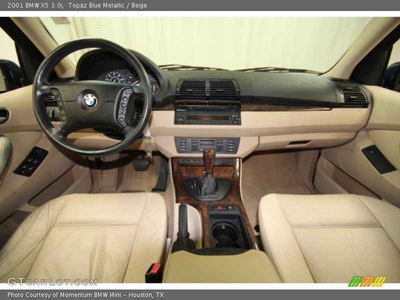 Topaz Blue Metallic / Beige 2001 BMW X5 3.0i