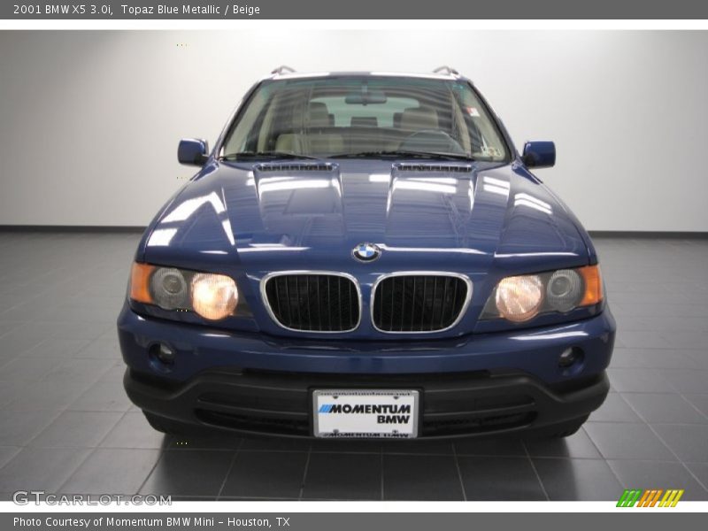 Topaz Blue Metallic / Beige 2001 BMW X5 3.0i