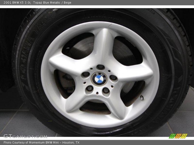 Topaz Blue Metallic / Beige 2001 BMW X5 3.0i