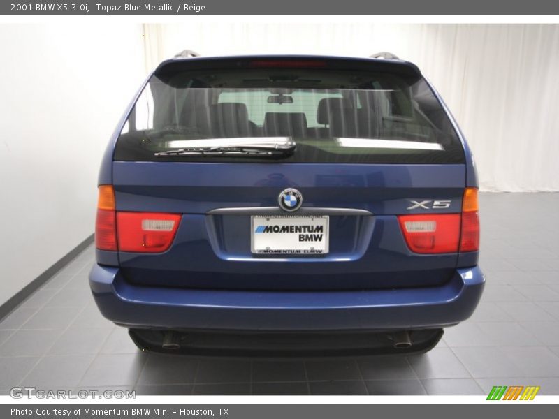 Topaz Blue Metallic / Beige 2001 BMW X5 3.0i
