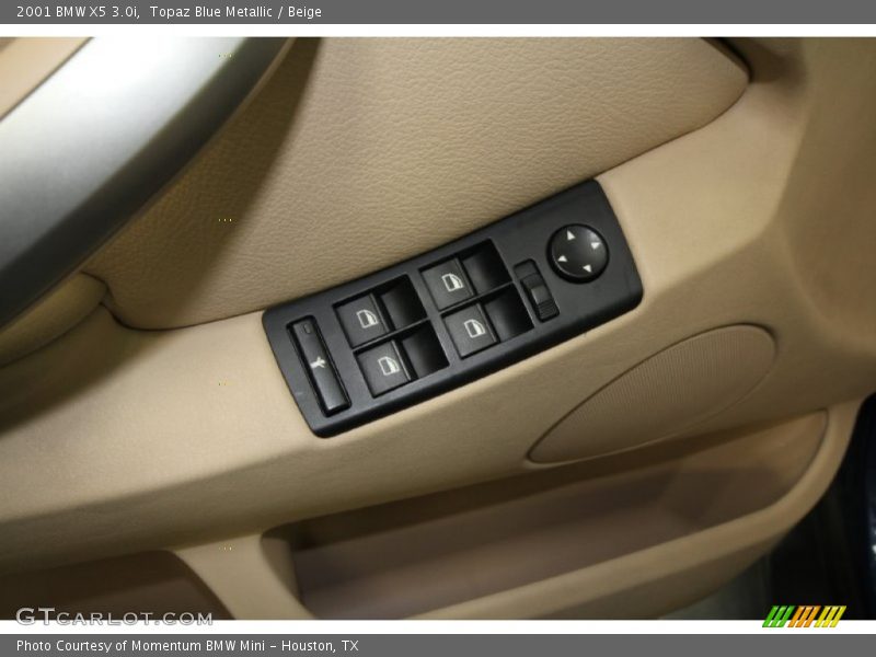 Topaz Blue Metallic / Beige 2001 BMW X5 3.0i