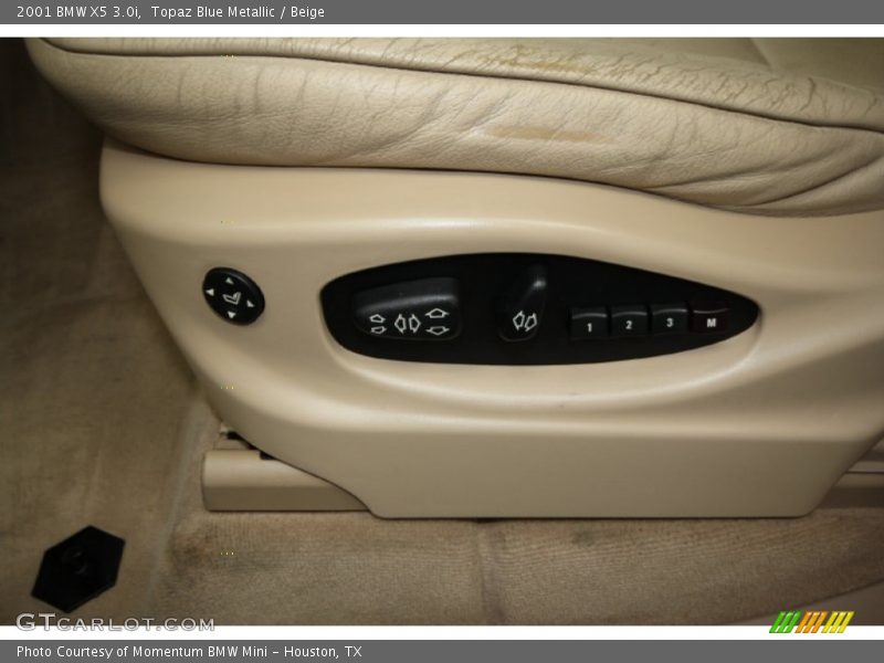 Topaz Blue Metallic / Beige 2001 BMW X5 3.0i