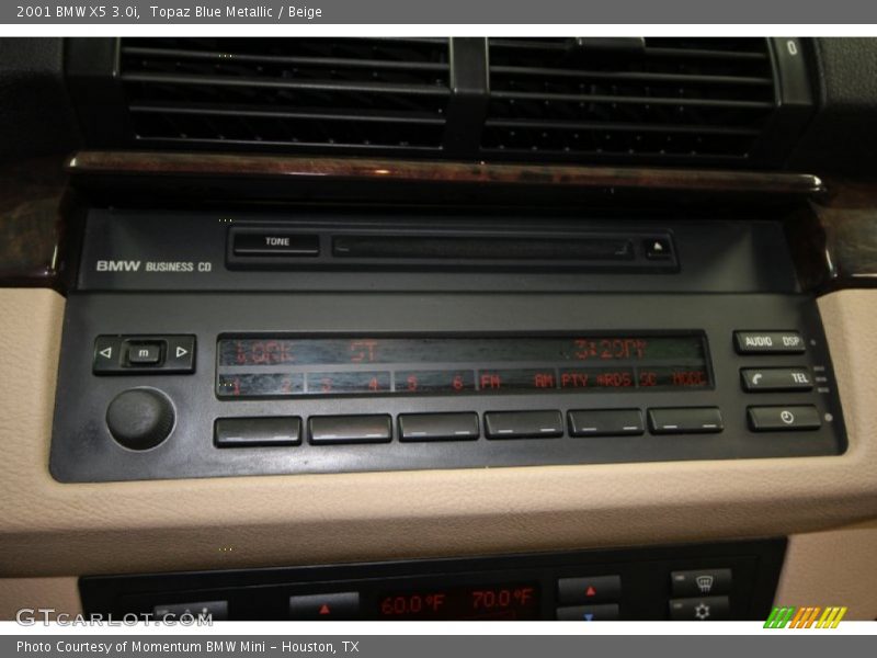 Topaz Blue Metallic / Beige 2001 BMW X5 3.0i