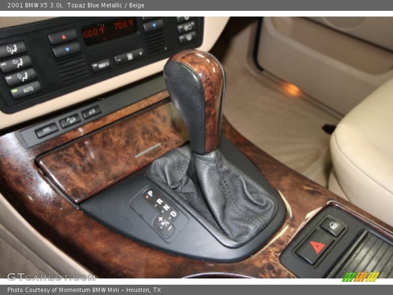 Topaz Blue Metallic / Beige 2001 BMW X5 3.0i