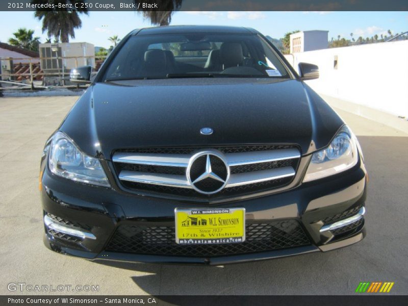 Black / Black 2012 Mercedes-Benz C 250 Coupe