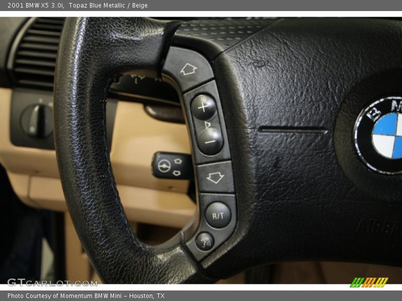 Topaz Blue Metallic / Beige 2001 BMW X5 3.0i