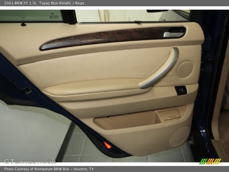 Topaz Blue Metallic / Beige 2001 BMW X5 3.0i