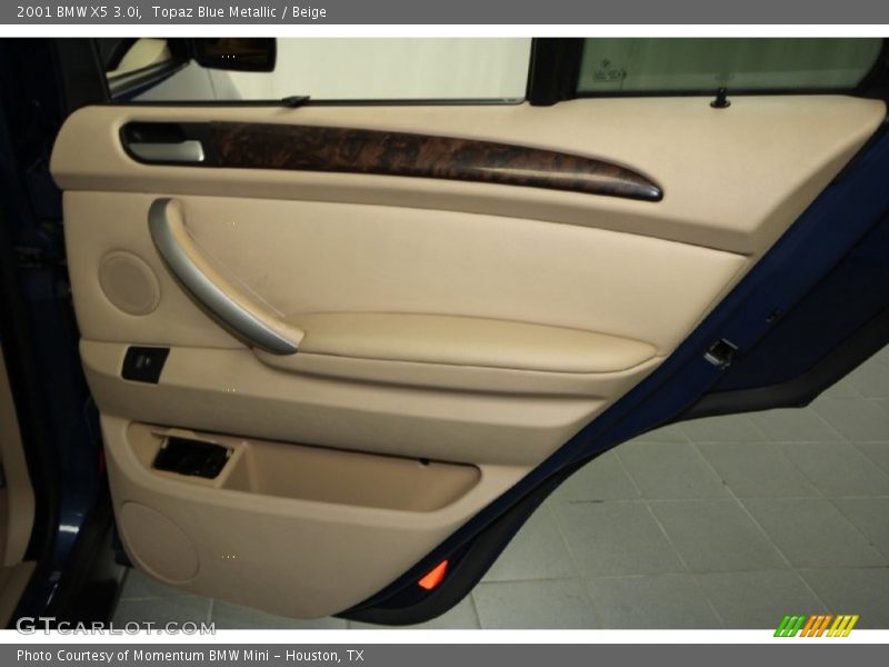 Topaz Blue Metallic / Beige 2001 BMW X5 3.0i