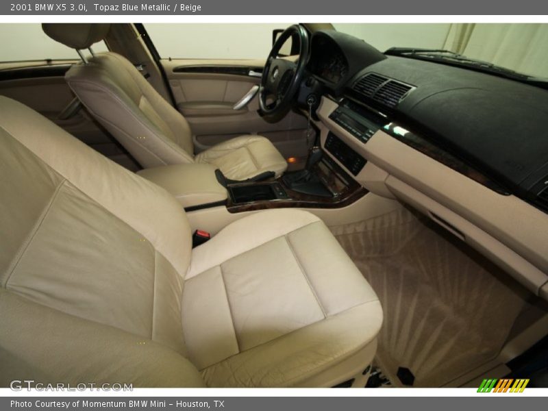 Topaz Blue Metallic / Beige 2001 BMW X5 3.0i