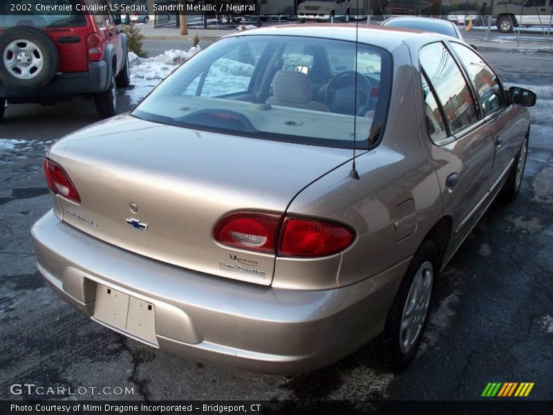 Sandrift Metallic / Neutral 2002 Chevrolet Cavalier LS Sedan