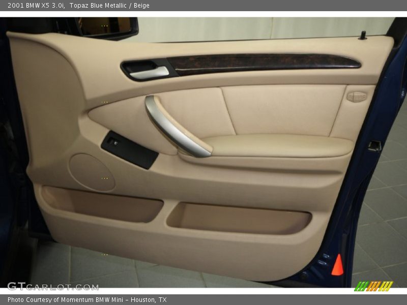 Topaz Blue Metallic / Beige 2001 BMW X5 3.0i