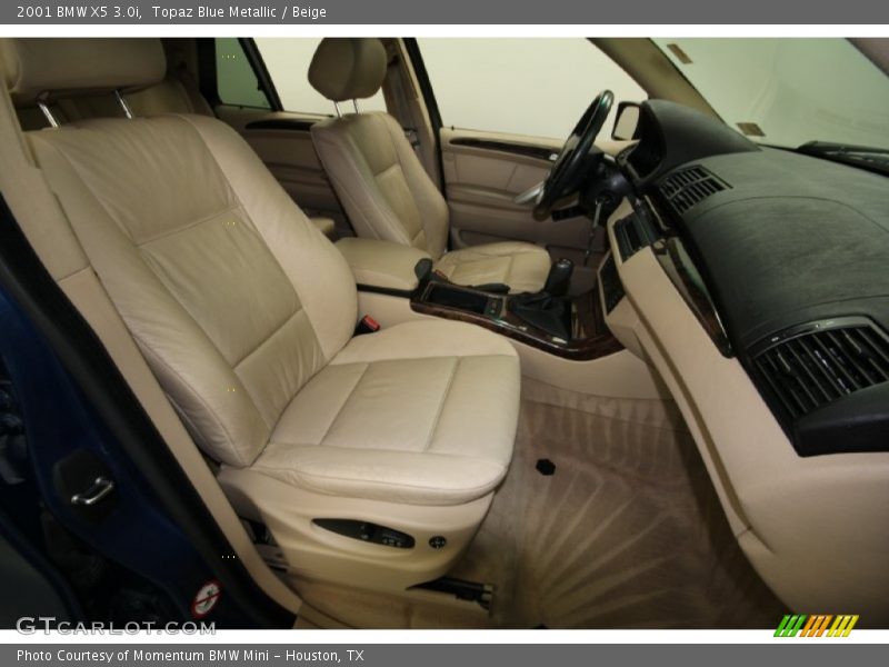 Topaz Blue Metallic / Beige 2001 BMW X5 3.0i