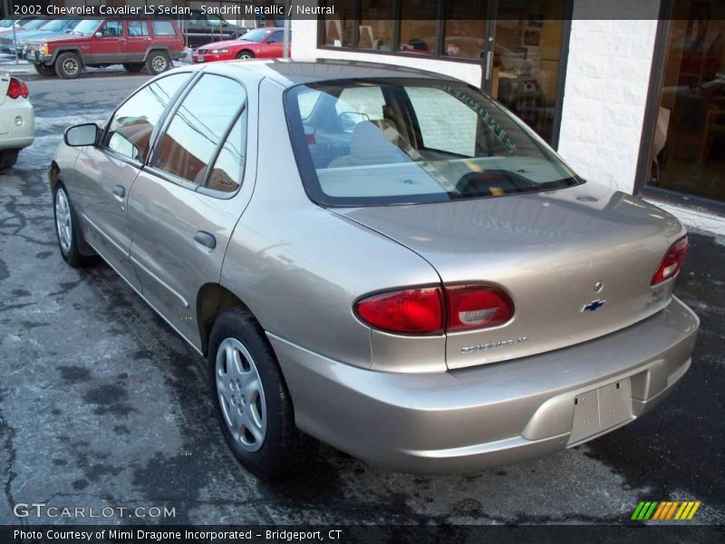 Sandrift Metallic / Neutral 2002 Chevrolet Cavalier LS Sedan