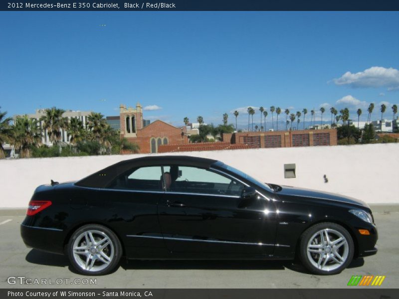 Black / Red/Black 2012 Mercedes-Benz E 350 Cabriolet