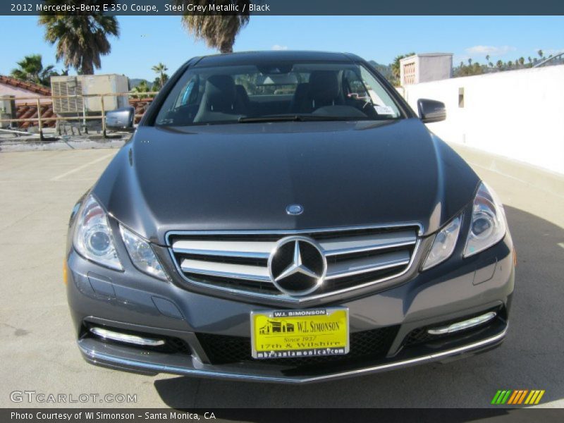 Steel Grey Metallic / Black 2012 Mercedes-Benz E 350 Coupe
