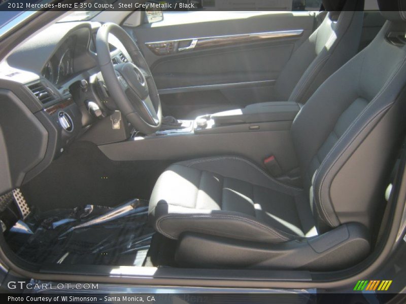 Steel Grey Metallic / Black 2012 Mercedes-Benz E 350 Coupe