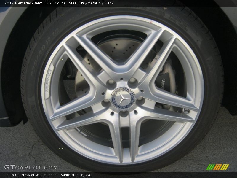 Steel Grey Metallic / Black 2012 Mercedes-Benz E 350 Coupe