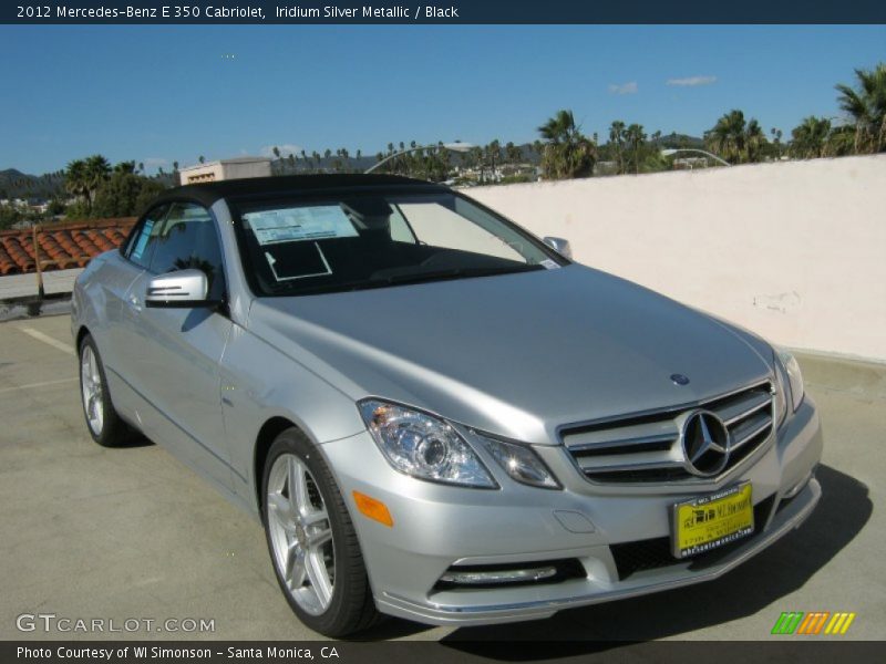 Iridium Silver Metallic / Black 2012 Mercedes-Benz E 350 Cabriolet