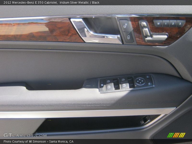Iridium Silver Metallic / Black 2012 Mercedes-Benz E 350 Cabriolet