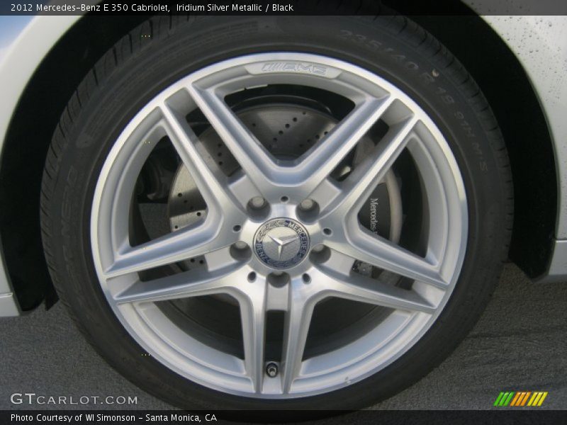 Iridium Silver Metallic / Black 2012 Mercedes-Benz E 350 Cabriolet