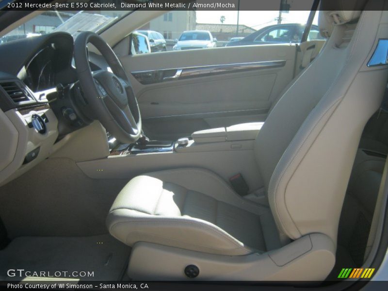Diamond White Metallic / Almond/Mocha 2012 Mercedes-Benz E 550 Cabriolet
