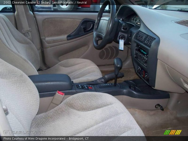 Sandrift Metallic / Neutral 2002 Chevrolet Cavalier LS Sedan