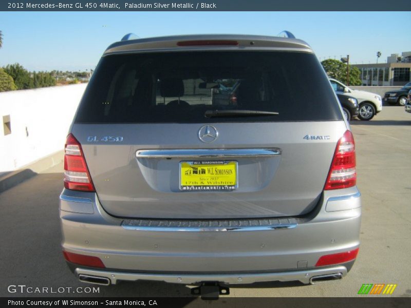 Paladium Silver Metallic / Black 2012 Mercedes-Benz GL 450 4Matic