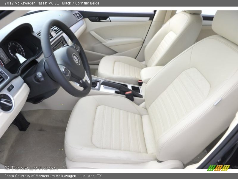 Black / Cornsilk Beige 2012 Volkswagen Passat V6 SE