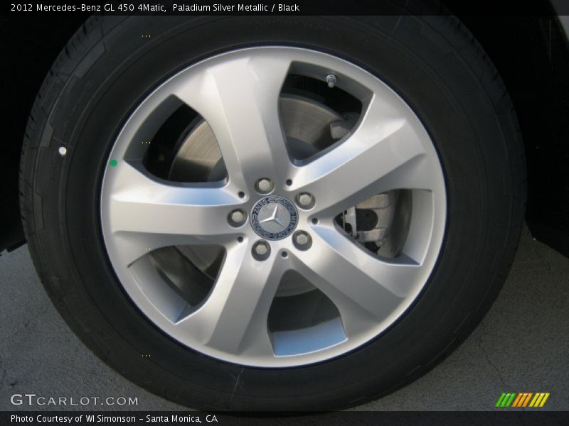 Paladium Silver Metallic / Black 2012 Mercedes-Benz GL 450 4Matic